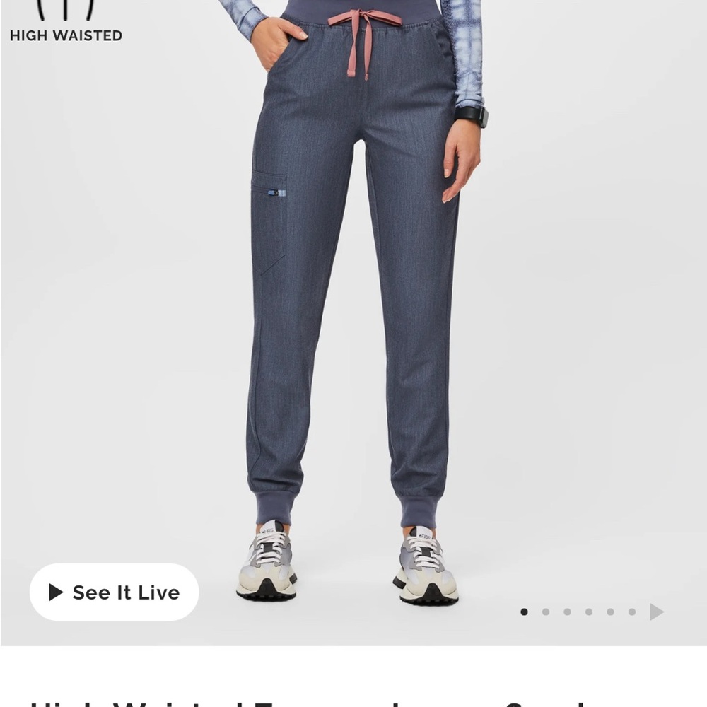 FIGS high waisted Zamora joggers HEATHER DENIM (sold out color way) size S